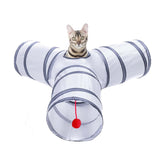 Tunnel Alicedreamsky pour chat ouvert, idéal pour l'exercice et le jeu.