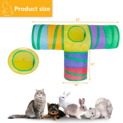 Tissu polyester durable du tunnel Alicedreamsky résiste aux griffes et au jeu.