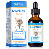 ALIVO L-Lysine pour chats: bouteille 60 ml prête à l’emploi pour soutenir l’immunité.