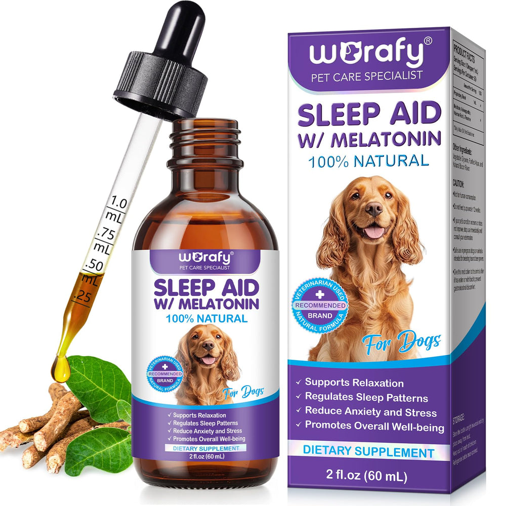 ALIVO Mélatonine chien bouteille 60ml soutien sommeil apaisant