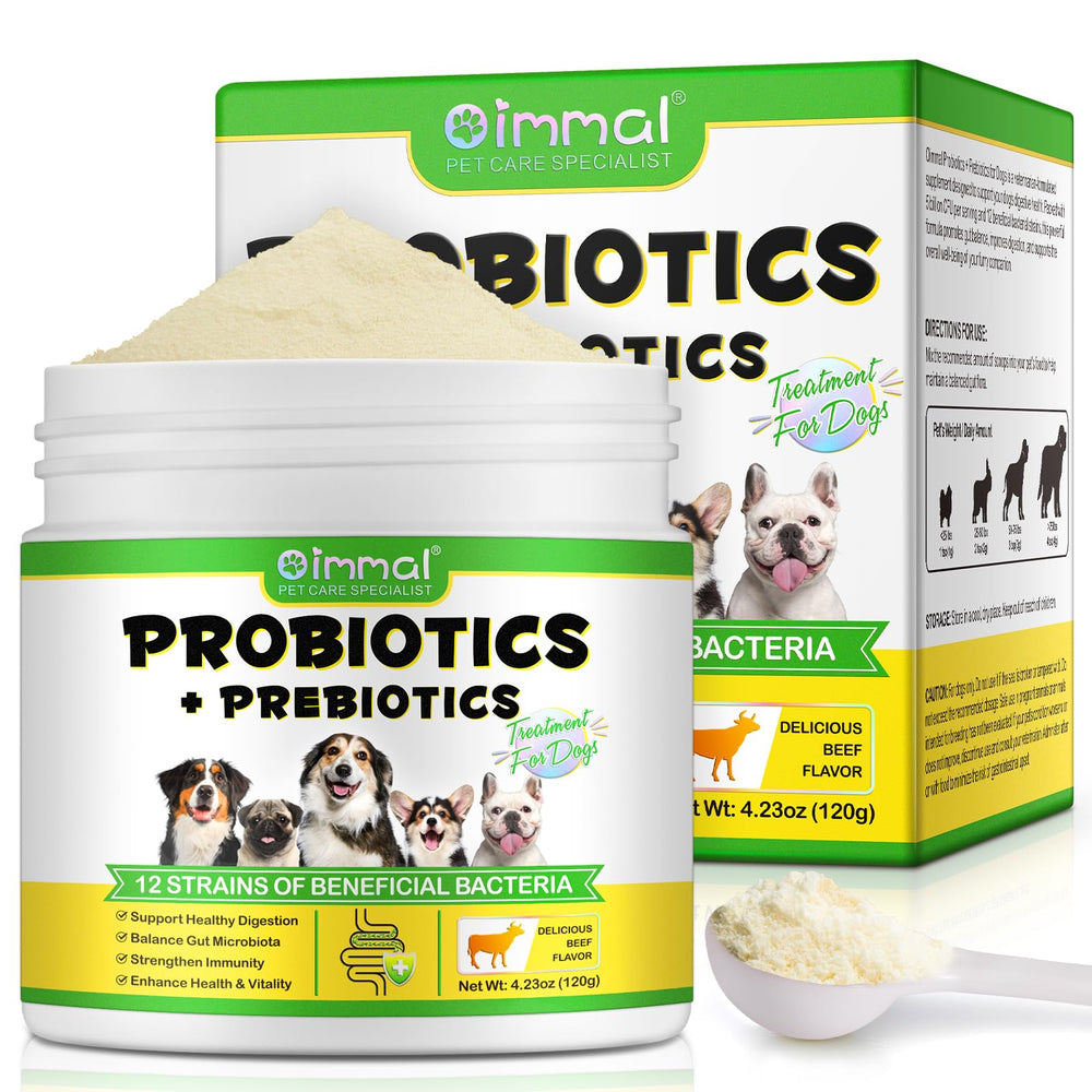 ALIVO Probiotiques chien: poudre digestive en bouteille soutenant l'équilibre intestinal