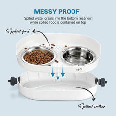 ALL FOR PAWS bol inox durable 350 ml, hygiénique et durable.