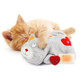 ALL FOR PAWS doudou-chat-coeur-battant-realiste rassure le chat lors de moments stressants.