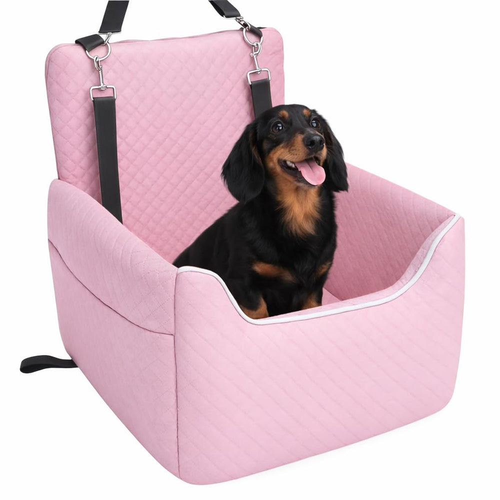 ALL GOOD PET SUPPLIES – siège-auto chien, vue haute, trajet plus détendu.