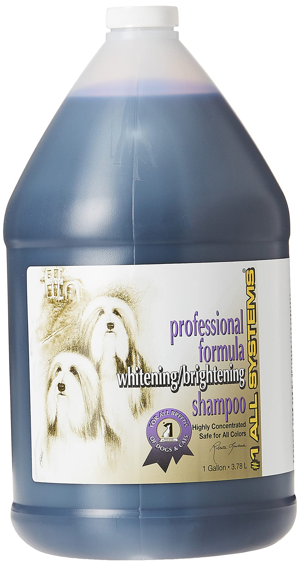 All Systems Pro Shampoo – bouteille, ravive le pelage et éclaire les poils.