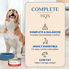 Almo Nature HQS Complete poulet-morceaux avec sauce, texture humide et appétence naturelle