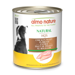 Almo Nature HQS poulet émietté en entrée bouillon, textures savoureuses pour hydrater.
