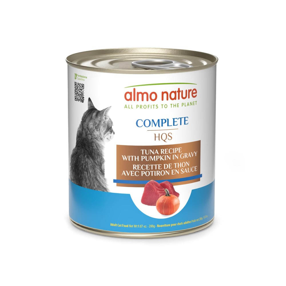 Almo Nature HQS thon-courge-sauce : saveur naturelle et protéines faciles à digérer.
