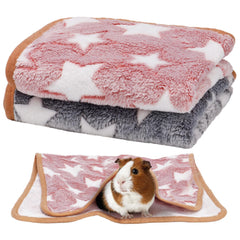 Alphatool – couverture pour petits animaux, rose et gris, douceur pour des siestes confortables.