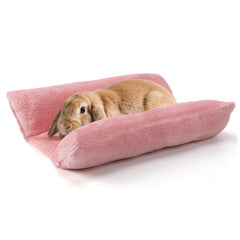 Alphatool lit lapin doux-peluche, un repos douillet pour le lapin.