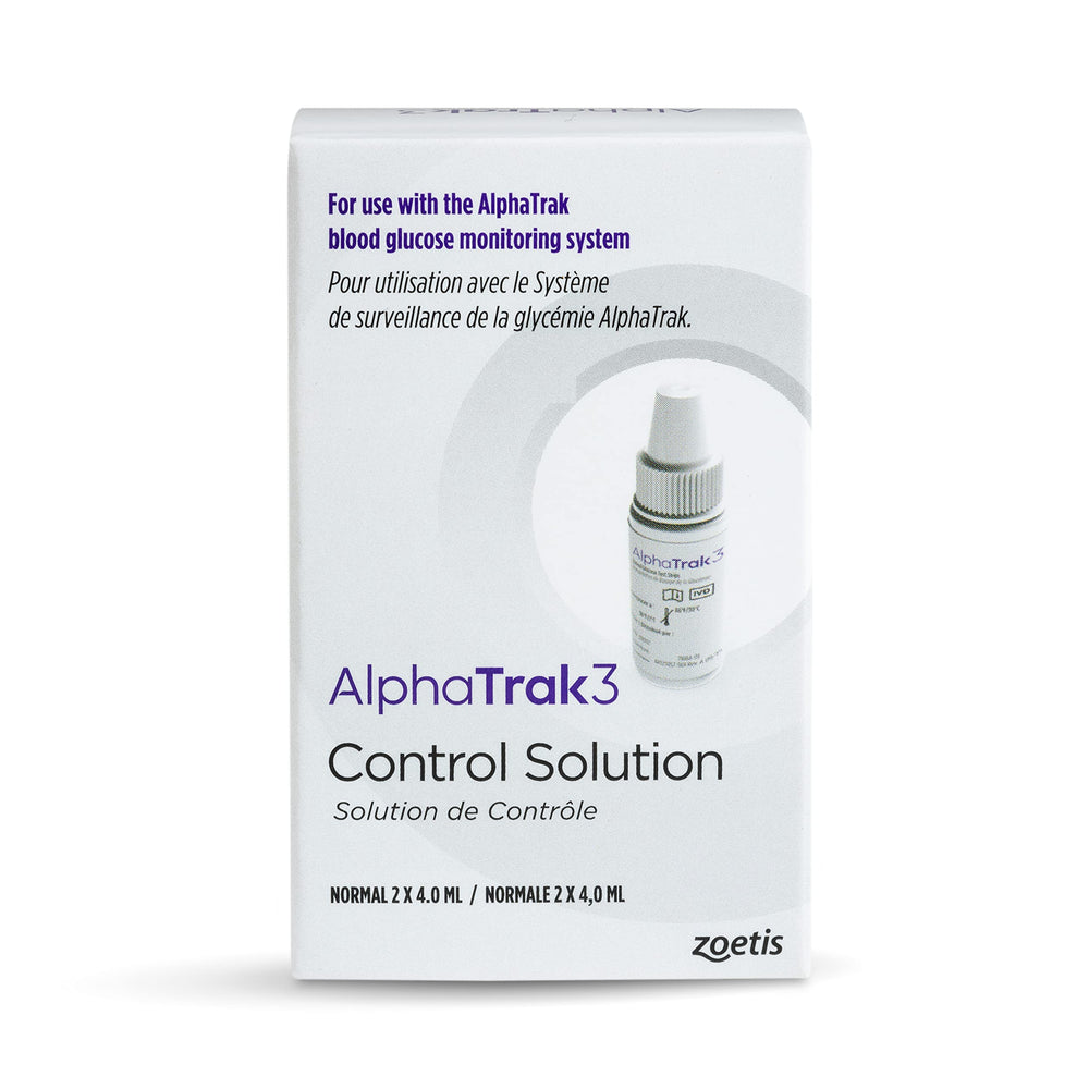 AlphaTrak 3: flacons de contrôle 4 ml pour tester la précision du lecteur.