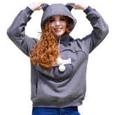 ALYC hoodie porte-animaux, poche frontale spacieuse pour chien ou chat, pratique et confortable.