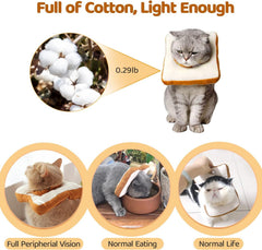 Collier Amakunft en tissu respirant, récupération confortable pour chat.