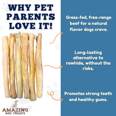 Amazing Dog Treats - quatre bâtonnets de 12 po dans l'emballage.