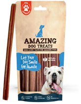 Bâton de mastication Amazing Dog Treats de 12 pouces, idéal pour une mastication durable.