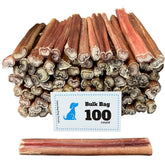 Amazing Dog Treats bâtonnet bully 6 pouces moyen, pack 100 pour chien actif