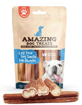 Gâteries Amazing Dog Treats Bully Sticks 6 pouces, récompense durable pour chiens actifs.