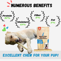 Amazing Dog Treats dentaire collagene 6 pouces; soutien potentiel à l entretien dentaire.