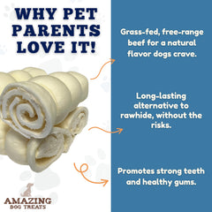 Marque Amazing Dog Treats – protéines et fer accrus, vitamines C et B, soutien naturel.