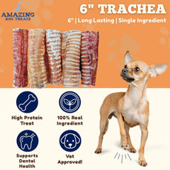 Trachée de boeuf Amazing Dog Treats avec texture naturelle
