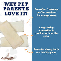 Amazing Dog Treats: tranche de joue de boeuf épaisse, présentation généreuse pour chien actif.