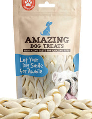 Amazing Dog Treats tresses de joue boeuf 6 pouces, mastication prolongée