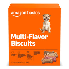 Amazon Basics biscuits chien saveurs multi: croquant attirant pour récompenser