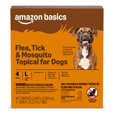 Amazon Basics: Bouteille topique pour chien grand, application pratique.