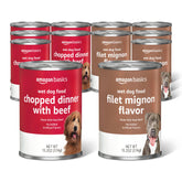 Amazon Basics filet mignon en boîte – texture tendre prête à servir.