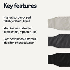 Couches Amazon Basics gris pour chien mâle L, absorption élevée.