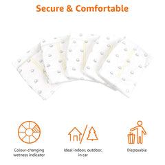 Couches respirantes Amazon Basics pour chien mâle, confort pendant les sorties.