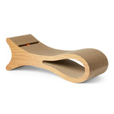 Amazon Basics grattoir-chat-forme-lit: surface griffage et coin repos pratique.