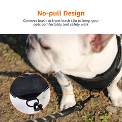 Harnais Amazon Basics avec bandes réfléchissantes pour promenades nocturnes.