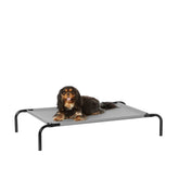 Lit chien surleve Amazon Basics cadre metall robuste et confort frais.