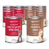 Amazon Basics nourriture humide pour chien boeuf ragout country, repas savoureux et nourrissant