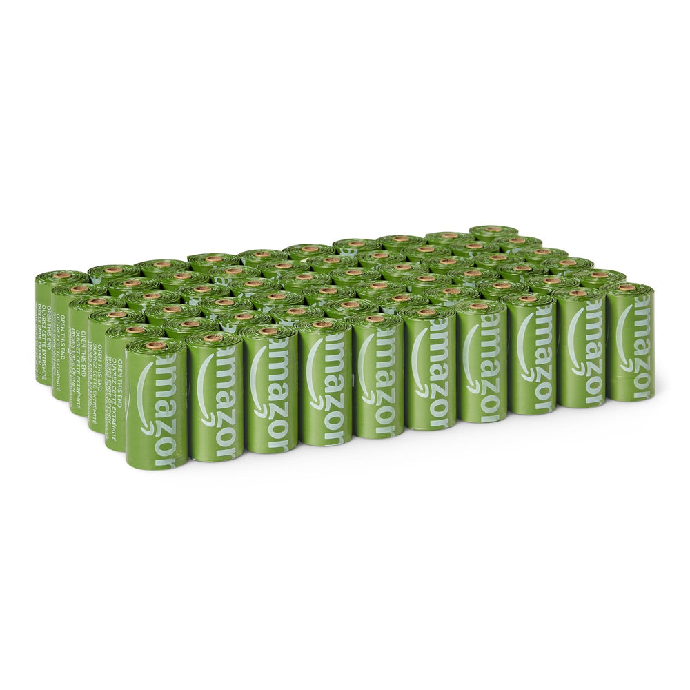 Amazon Basics sacs-poubelle-paquet-900-rouleaux, parfaits pour des promenades propres et pratiques.