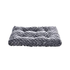 Tapis dortoir gris 23x18x2,5 pouces, adaptable à petite cage.