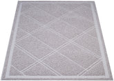 Amazon Basics tapis-litiere-chat-gris anti-projections: réduit la dispersion de la litière autour du bac