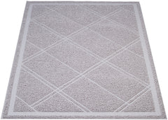 Amazon Basics tapis-litiere-chat-gris anti-projections: réduit la dispersion de la litière autour du bac