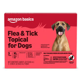 Amazon Basics flacon traitement puces et tiques pour chien extra-large, utilisation simple.