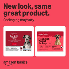 Amazon Basics emballage arriere traitement puces et tiques chien extra-large