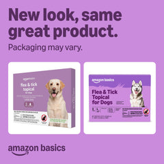 Amazon Basics traitement puces et tiques chien grand – après application, protection rapide