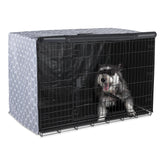 Amazon Basics couverture cage chien 48 pouces, vue avant, intimité rassurante.