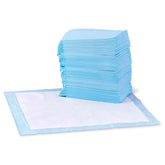 Amazon Basics tapis d’entraînement chien 22x22 bleu et blanc, pratique pour apprentissage.