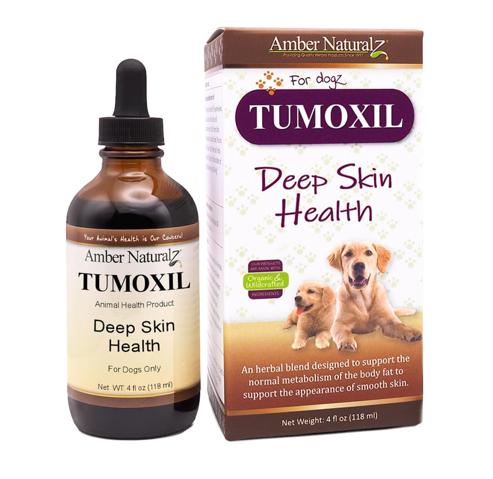 Amber NaturalZ Tumoxil – gouttes d'application pour soutenir peau et pelage.