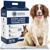 American Kennel Club pads d'entraînement - absorption rapide pour un sol propre.