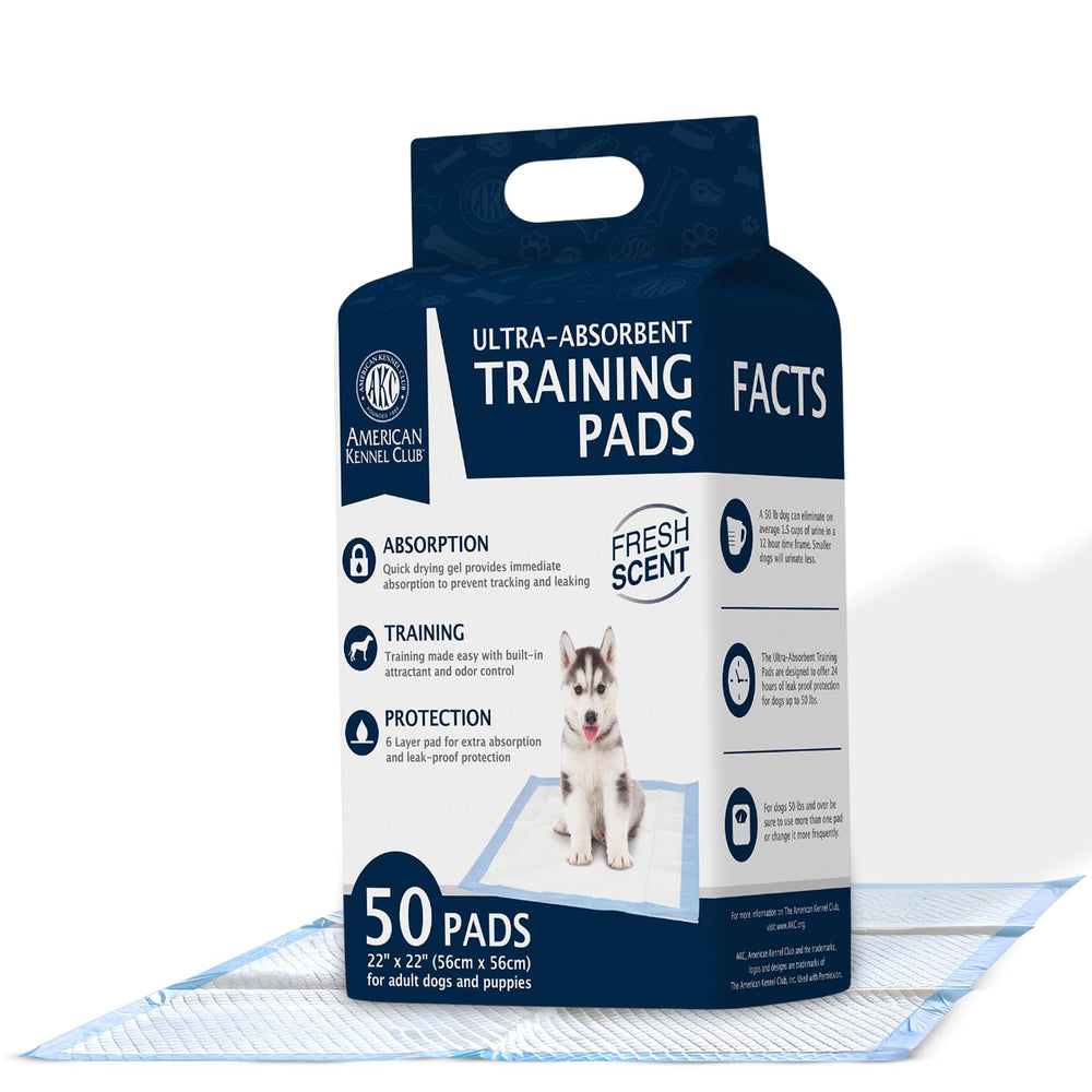 American Kennel Club tapis d'apprentissage grande taille 30x26, couverture accrue et pratique.