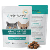 AminAvast : bouteille de friandises souples, soutien rénal potentiel pour chats et petits chiens.