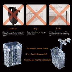 Amminle support-plante-aquarium-ajustable-ventouses – fixation verticale facile sur vitre.