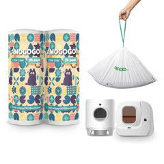 AMOGOGOPET sacs-litiere pour Pura Max et X, compatibilite fiable pour bacs auto-nettoyants
